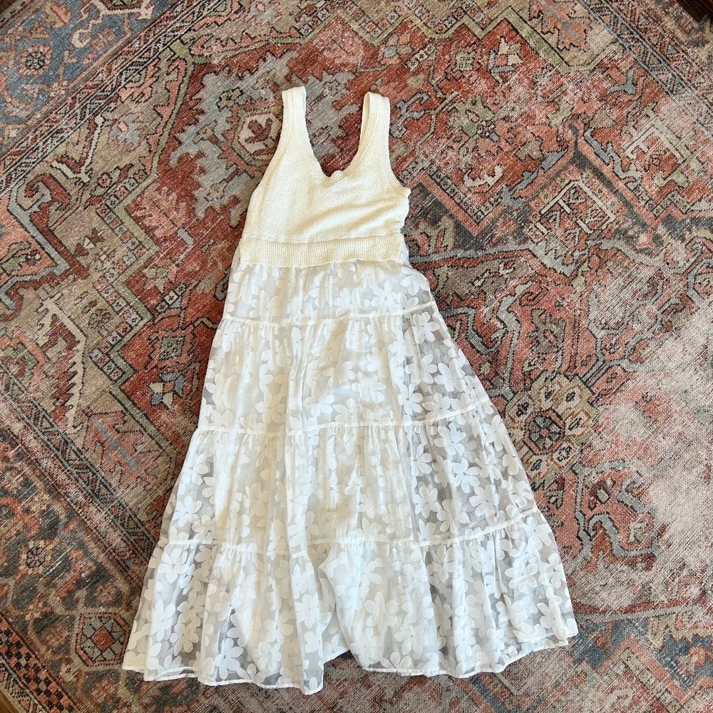 En Saison white tank midi dress